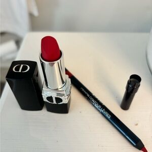 NWOT Rouge Dior Matte Lipstick & Lip Liner Combo